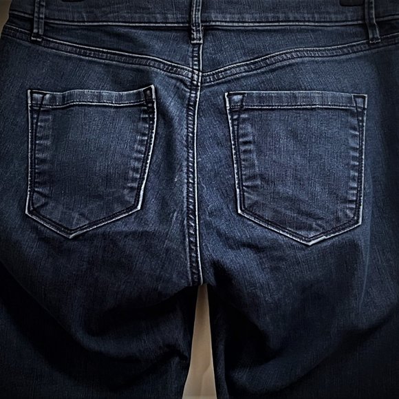 Loft 5 Pocket Dark Stonewash Denim Jean - 28/6P Curvy - Picture 5 of 9
